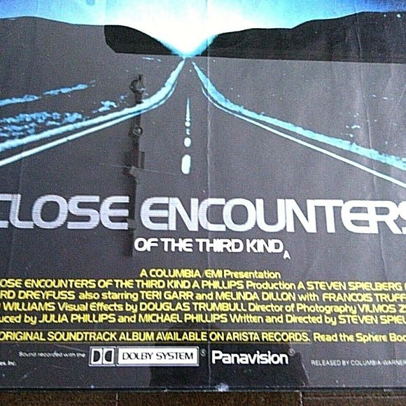 Movie Poster Film Close Encounters of The Third Kind Original Steven Spielberg - Picture 2 of 16